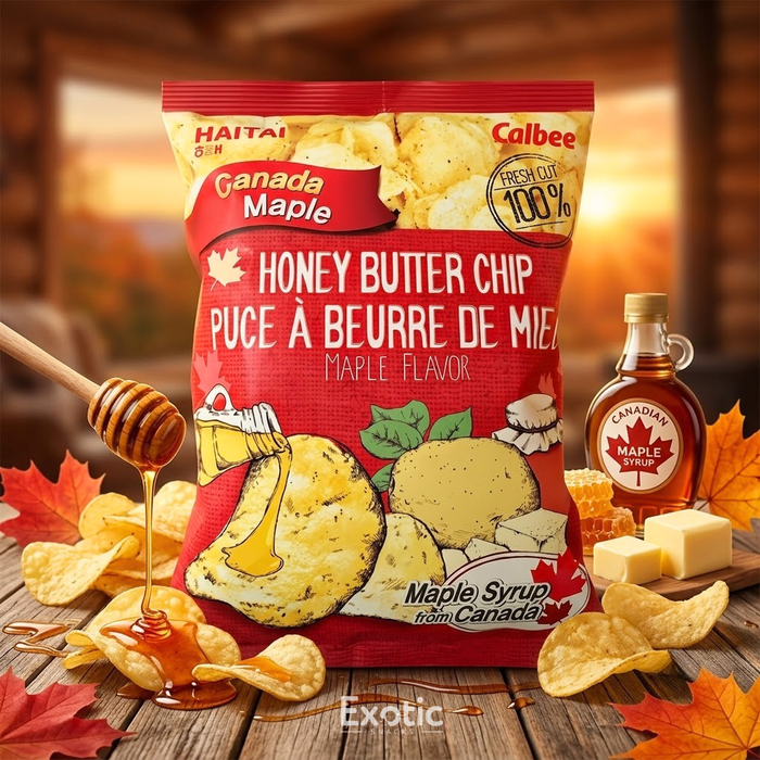 Haitai Korean Honey Butter Maple Syrup Flavor Potato Chips, 60g