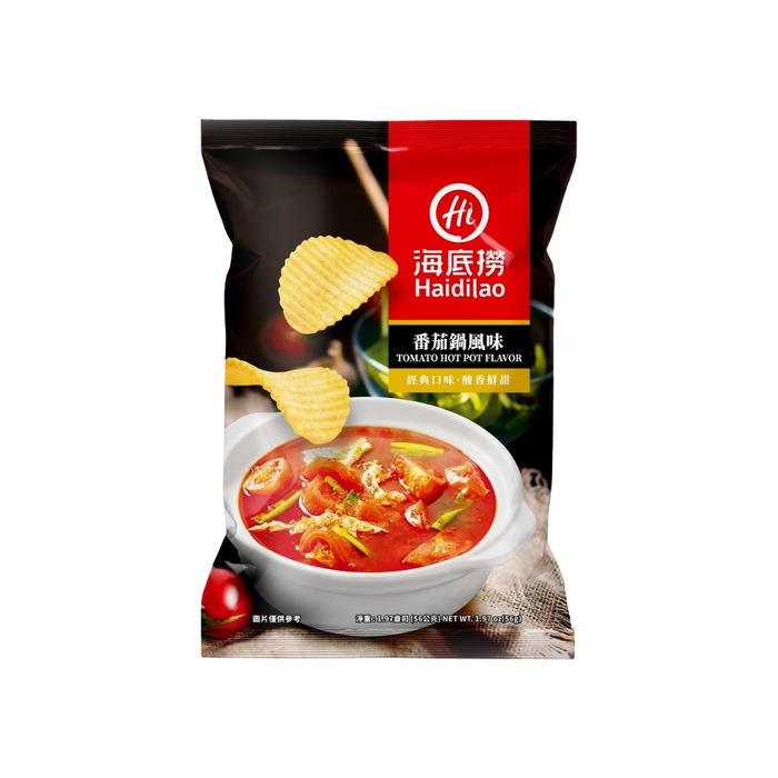 HaiDiLao Tomato Hot Pot Flavor Potato Chips, 60g