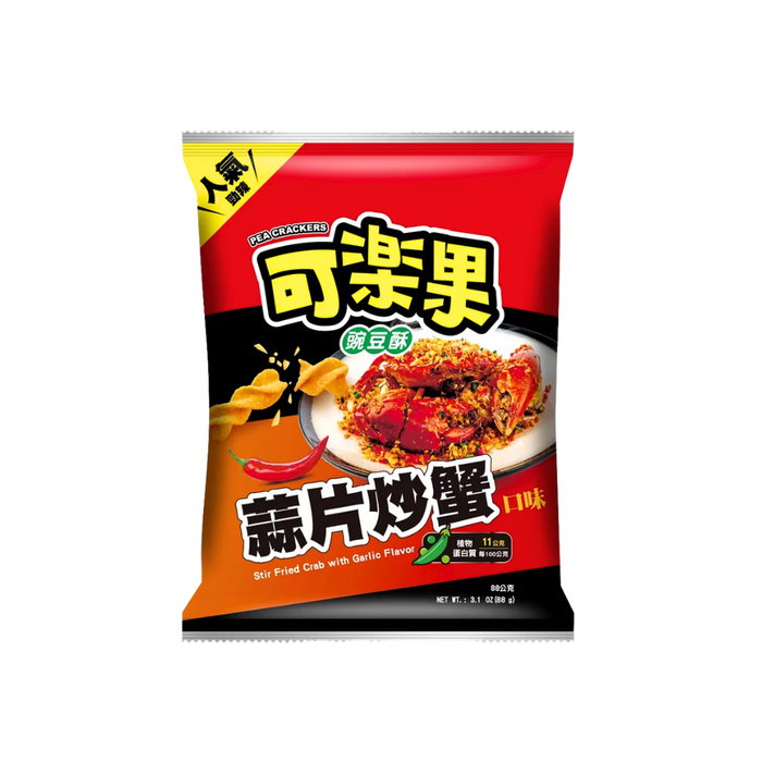 Koloko Twisted Crackers Garlic Stir-Fried Crab Flavor, 88g