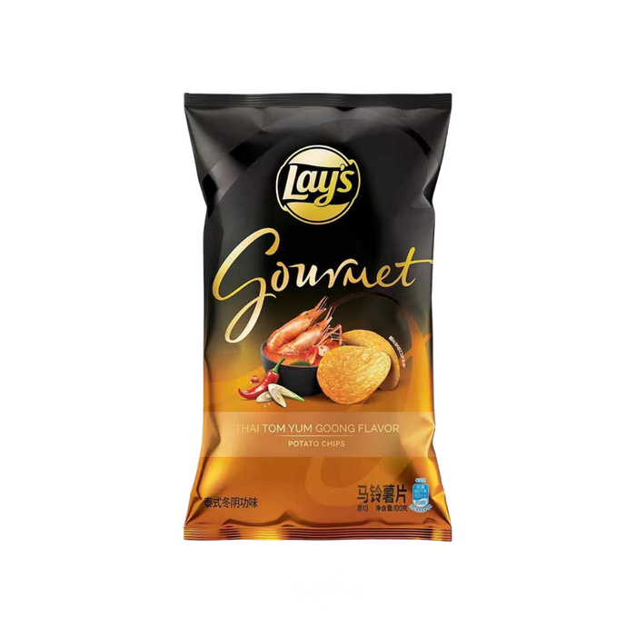 Lay's Thai Tom Yum Goong Gourmet Flavor Potato Chips, 100g