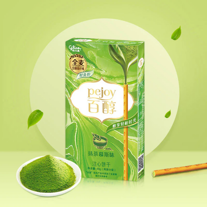 Glico Pejoy Matcha Mousse Biscuit Sticks, 42g