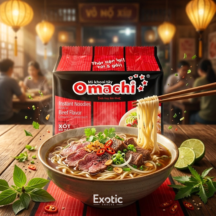 Omachi Vietnamese Instant Noodles Beef Flavor
