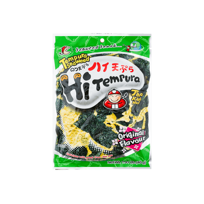 Tao Kae Noi Super Crispy Grilled Tempura Seaweed, Original Flavor 40g