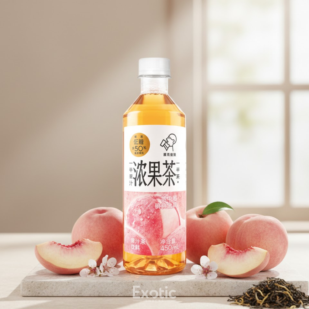 Heytea Peach Oolong Tea, 450ml — Exotic Snacks Company