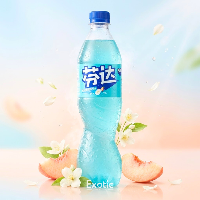 Fanta Jasmine Peach Flavored Soda, 500ml - China