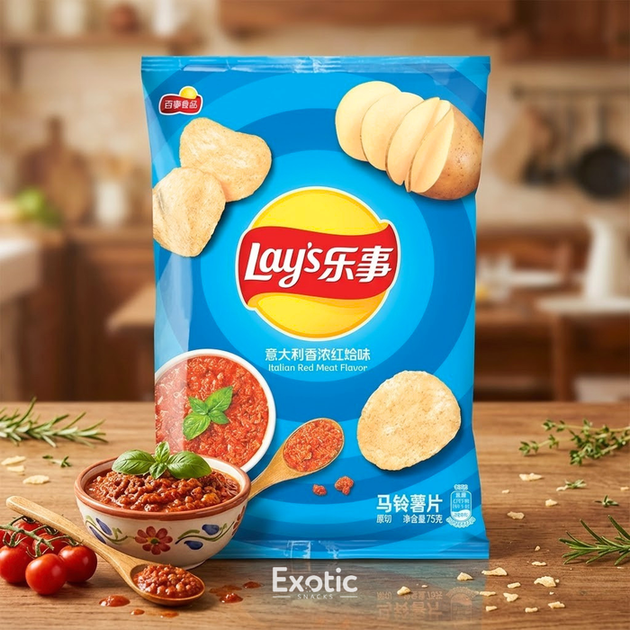 Lay's Italian Red Meat Flavor Potato Chips, 70g