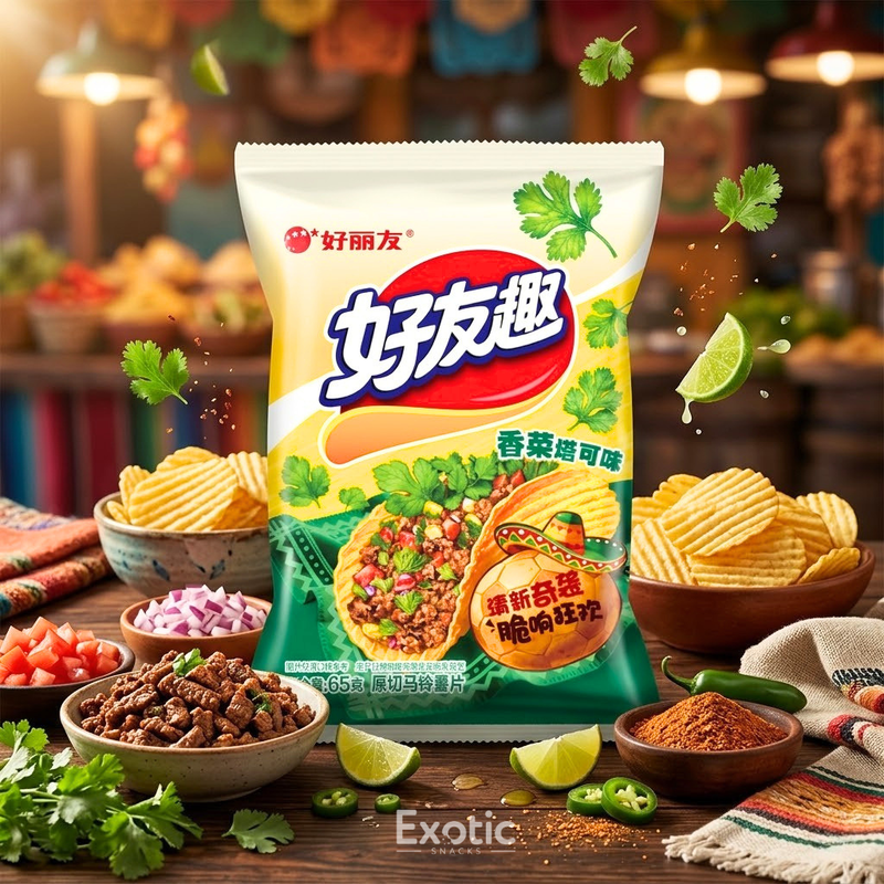 Orion O!Karto Cilantro Taco Flavor Potato Chips, 70g