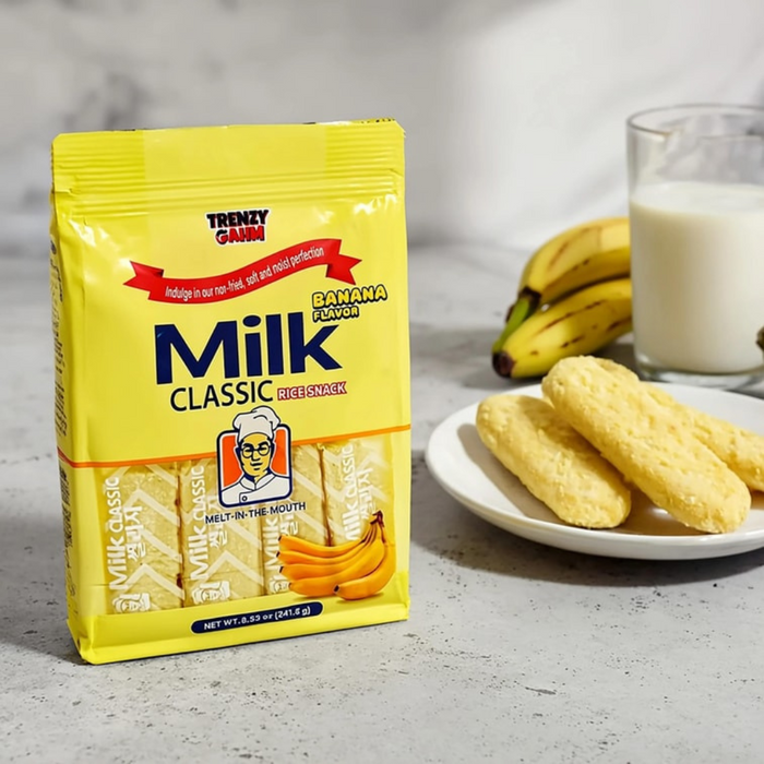 Milk Classic Rice Cracker Banana Flavor, 242g