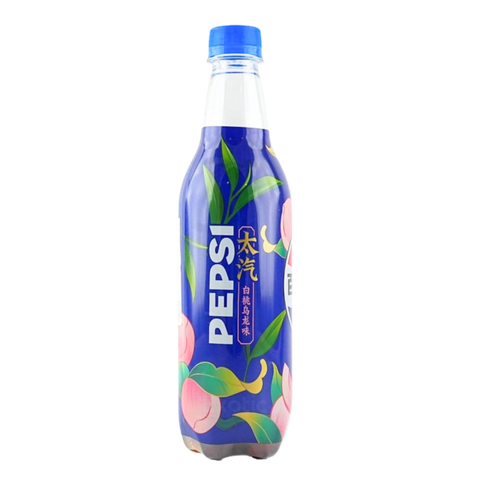 Pepsi White Peach Oolong Flavor Soda, 500ml