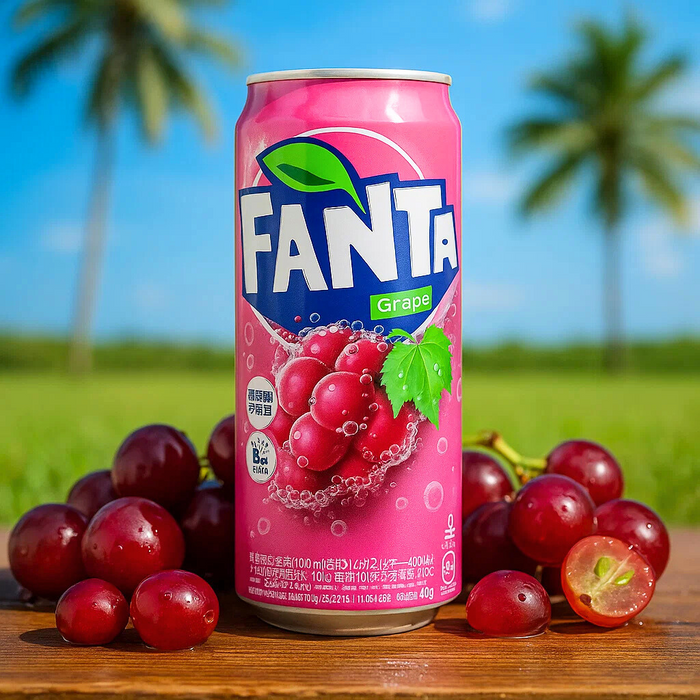Fanta Grape Flavor Soda, 500ml