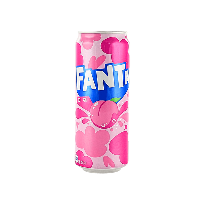 Fanta White Peach Flavor Soda Can, 500ml (Japan)