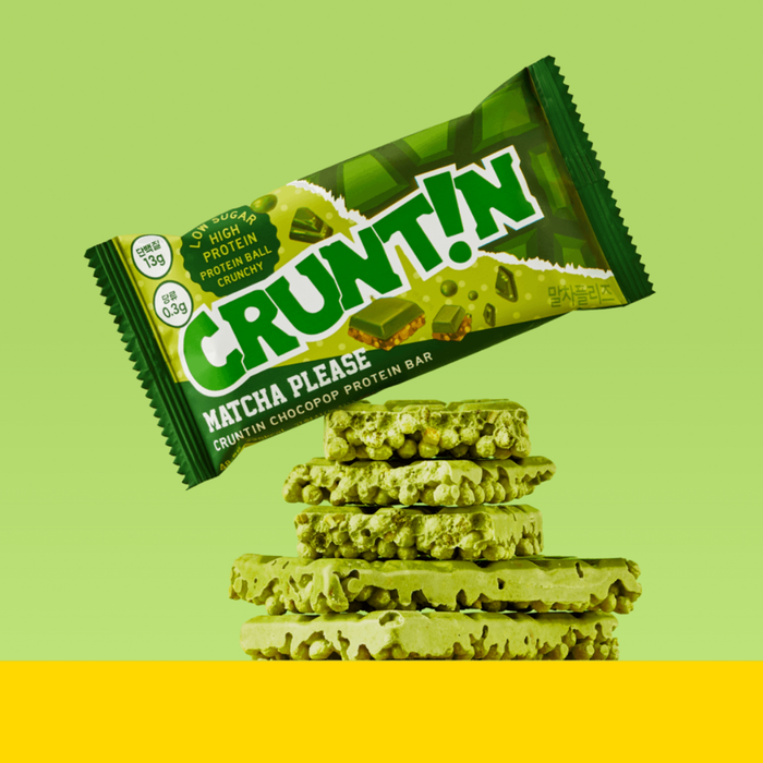 Cruntin Chocopop Protein Bar, Matcha Please, 49g