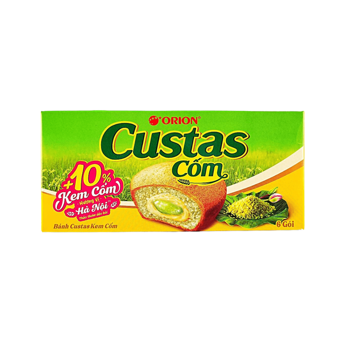 Orion Soft Custas Green Rice Pandan Cream Flavor, 141g