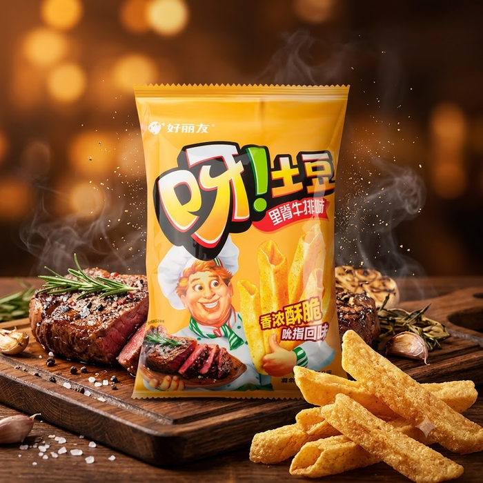 Orion Potato French Fries BBQ Steak Flavor, 70g