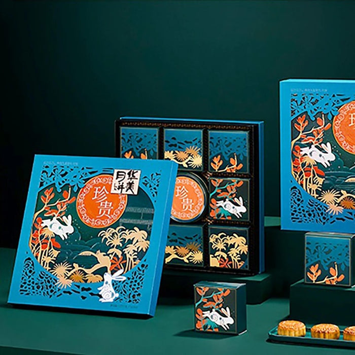 Huamei Precious Nine-Star Moon Celebration Mooncake Gift Box, 9pcs