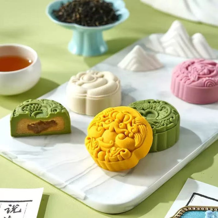 Yaoji Tea And Fruits Flavor Mooncakes, 280g