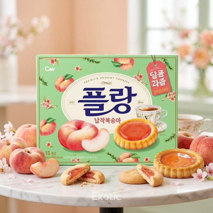 CW Peach Tart Premium Dessert Cookies, 160g
