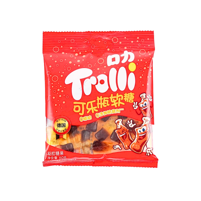 Trolli Cola Bottle Shaped Gummy Candy, 60g