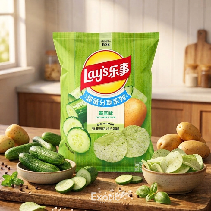 Lay's Cucumber Potato Flavor Chips, 70g
