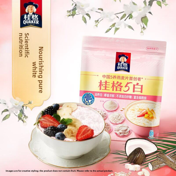 Quaker 5 White Mixed Instant Oatmeal, 460g