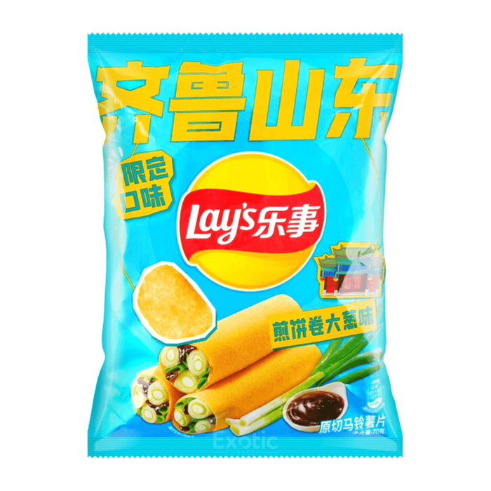 Lay's Shangdong Jinan Pancake Roll with Scallion Flavored Potato Chips, 70g