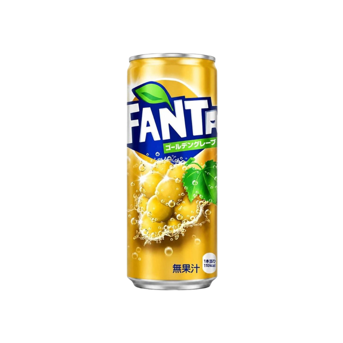 Fanta Golden Grape Flavor Soda Can, 500ml (Japan)