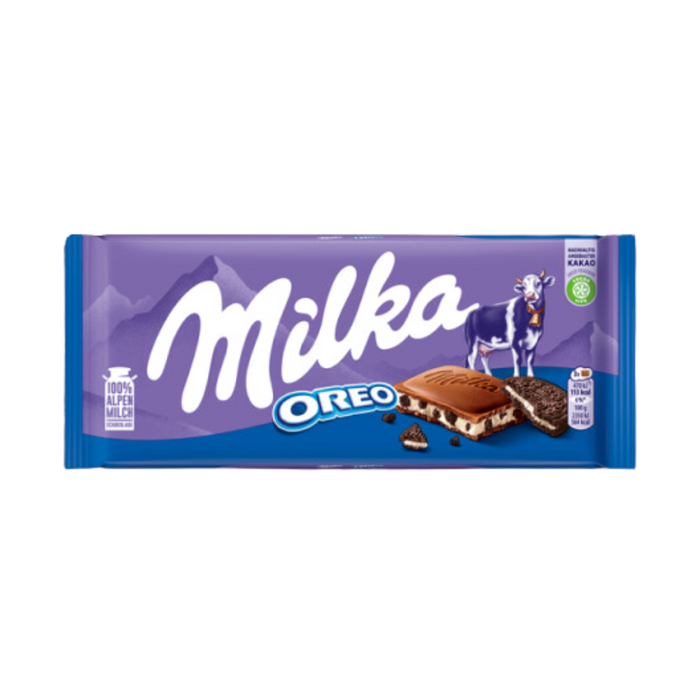 Milka Oreo Chocolate Bar, 100g