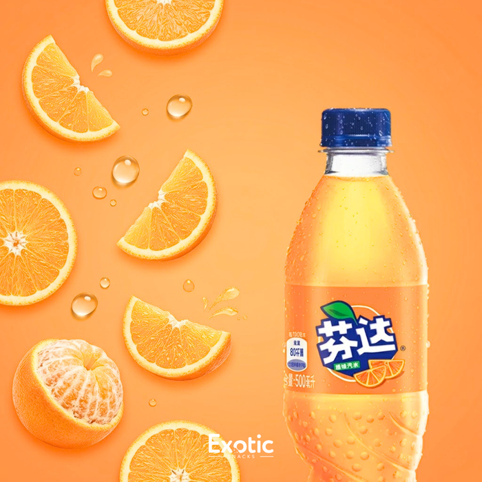 Fanta Orange Flavored Soda, 500ml - China