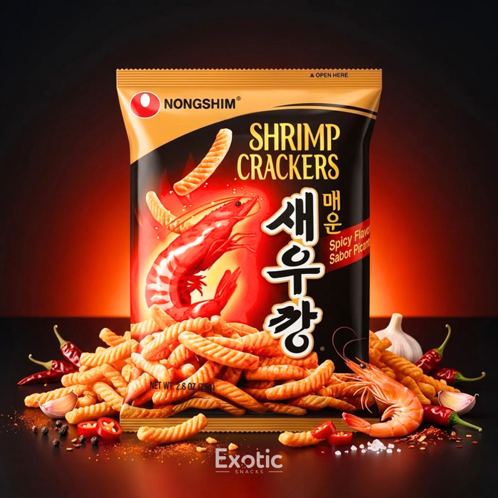 Nongshim Spicy Shrimp Crackers, 75g