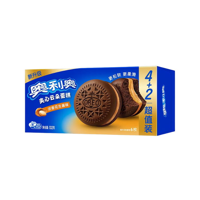 Oreo Cakesters Cloud Cake Peanut Butter Flavor, 132g