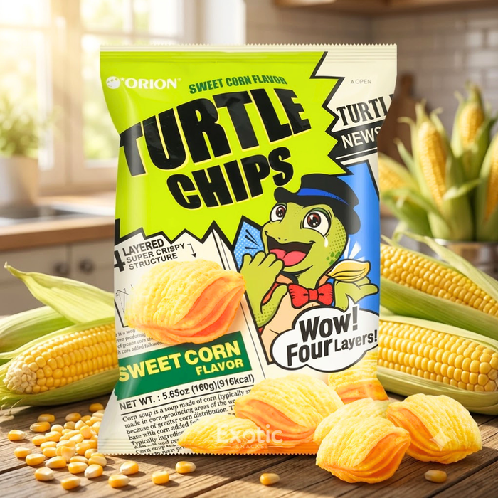 Orion Turtle Chips Sweet Corn Flavor, 160g