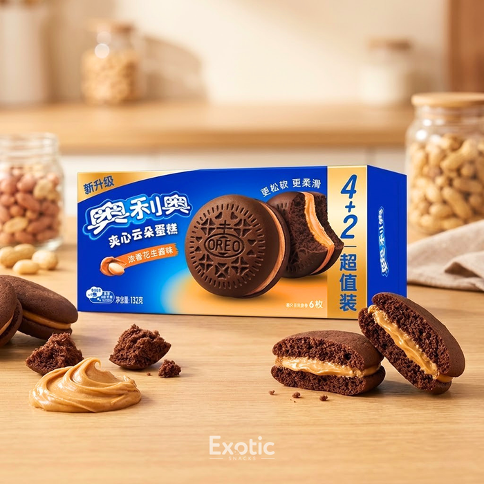 Oreo Cakesters Cloud Cake Peanut Butter Flavor, 132g