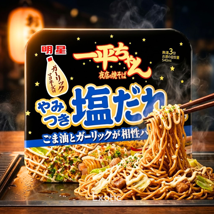 Myojo Ippei-Chan Yakisoba, Garlic Mayonnaise Flavor, 132g