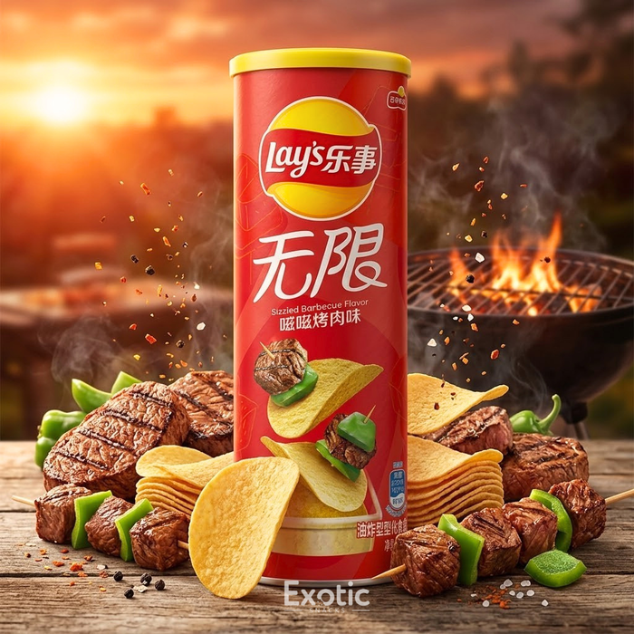 Lay’s Sizzled Barbecue Flavor Chips, 104g