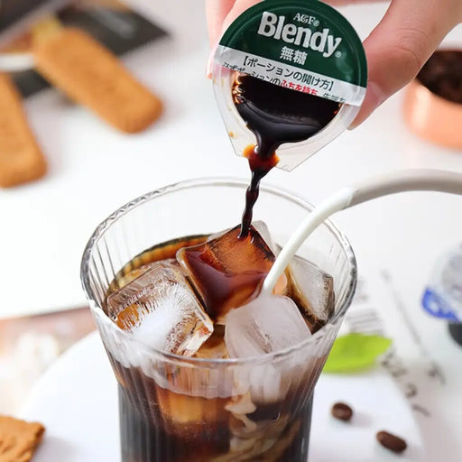 AGF Blendy Concentrated Coffee Capsule, Sugar-Free, 6 Capsules AGF