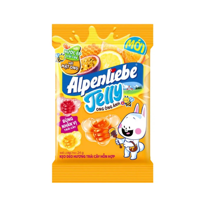 Alpenliebe Jelly Candy Fruit Flavor Honey, 92g Alpenliebe