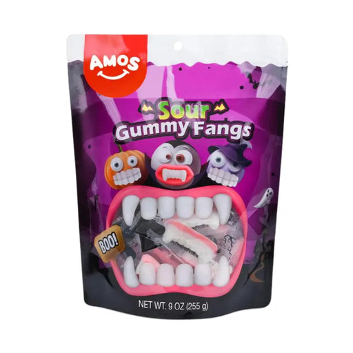 Amos Gummy Sour Vampire Teeth Halloween Edition, 255g Amos Sweets