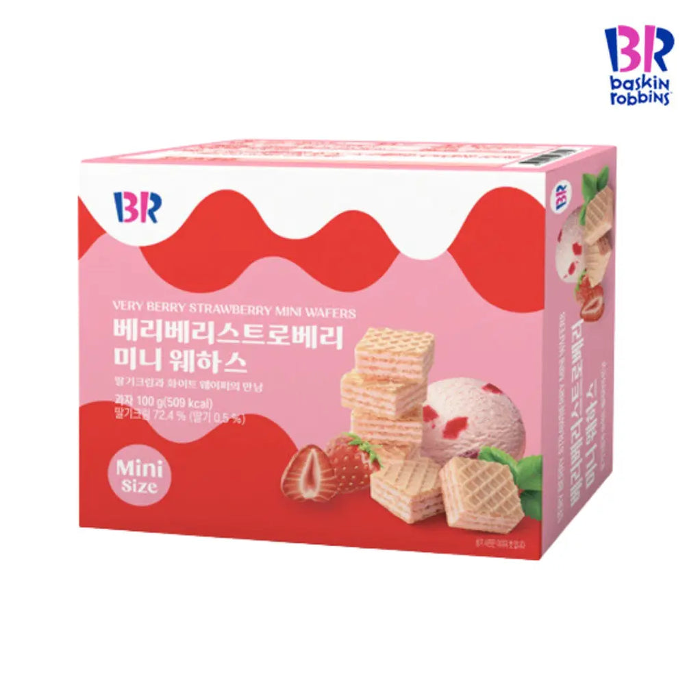 Basket Robbins Very Berry Strawberry Mini Wafers 100g — Exotic Snacks