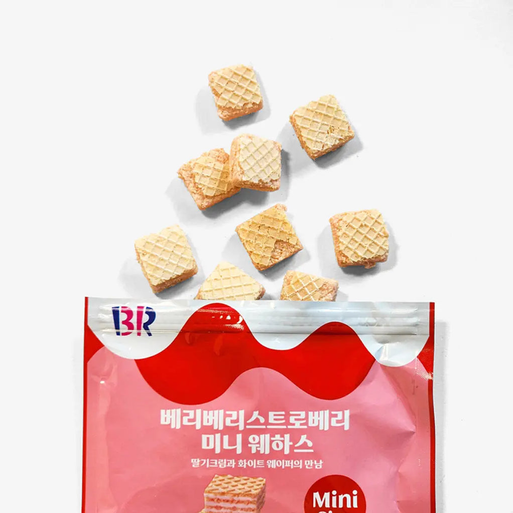 Basket Robbins Very Berry Strawberry Mini Wafers 100g — Exotic Snacks