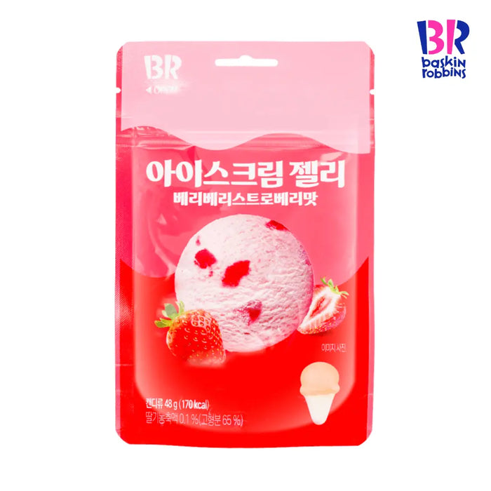 Baskin Robbins Ice Cream Jelly Berry Berry Strawberry Flavor Gummy 48g Baskin Robbins