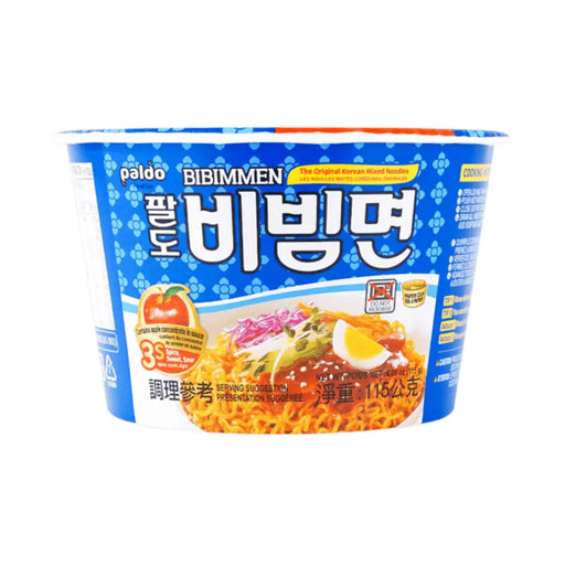 Bibim Men King Cup Brothless Cold Korean Ramen Noodles - 115g Paldo