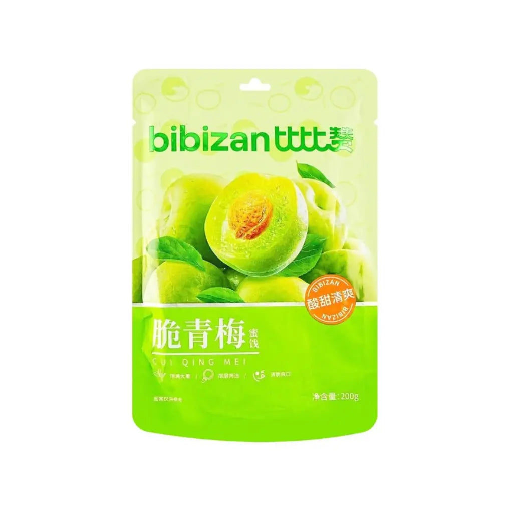 Bibizan Crispy Green Plums Fruit Snack, 200g — Exotic Snacks Company