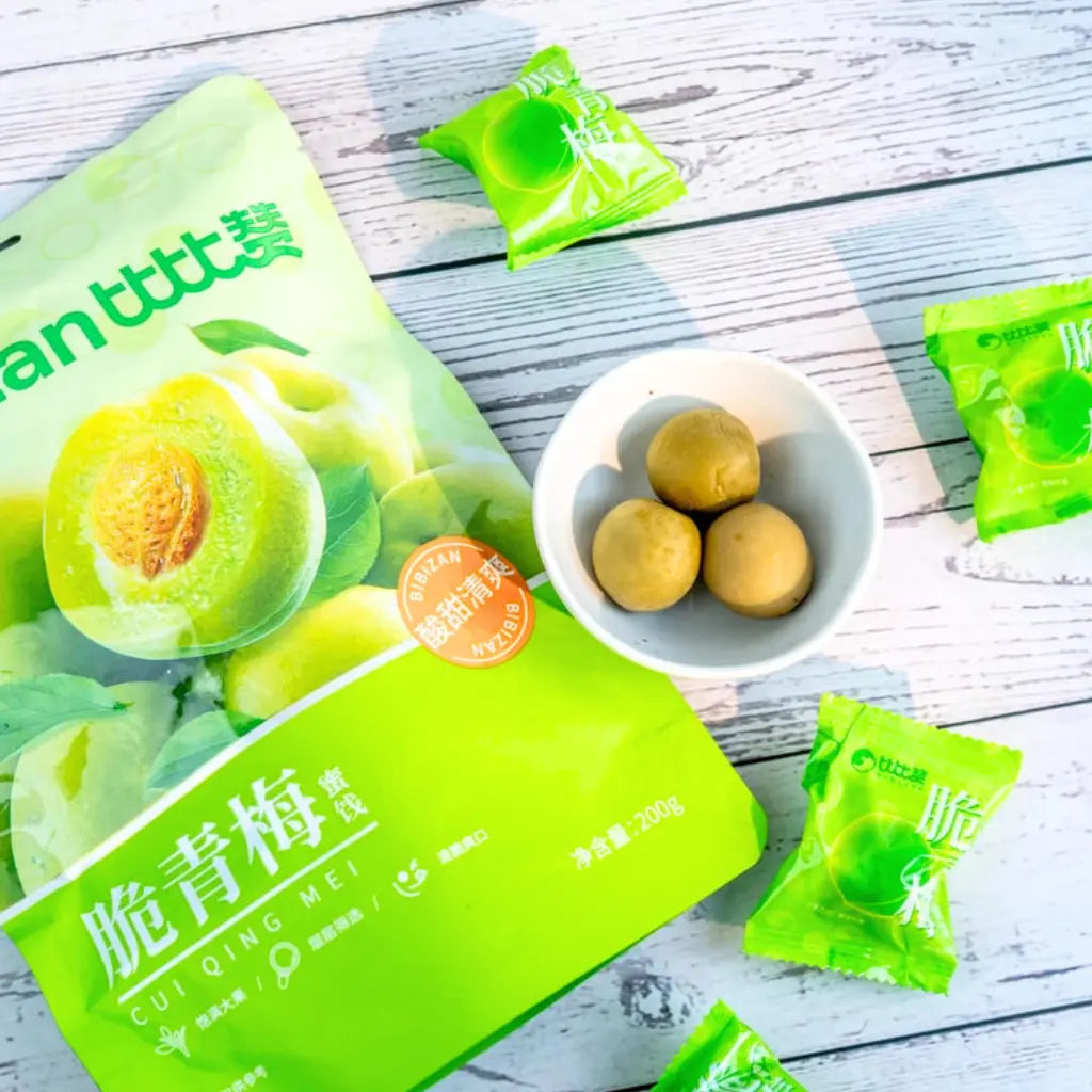 Bibizan Crispy Green Plums Fruit Snack, 200g — Exotic Snacks Company