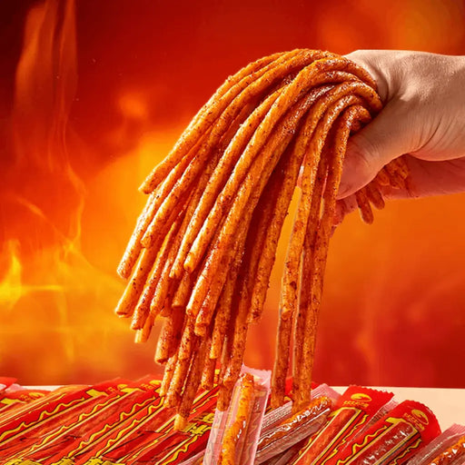 Bibizan Long Sweet and Spicy Latiao Strips, 20pcs Bibizan