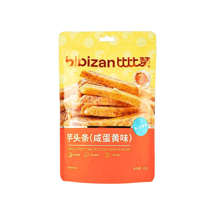 Bibizan Taro Sticks Egg Yolk Flavor, 100g Bibizan