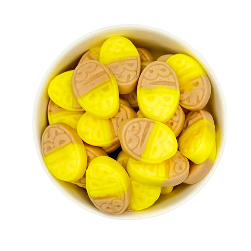 Bubs Mini Banana Caramel Ovals Swedish Candy, 4oz Oz&Lbs Confectionary