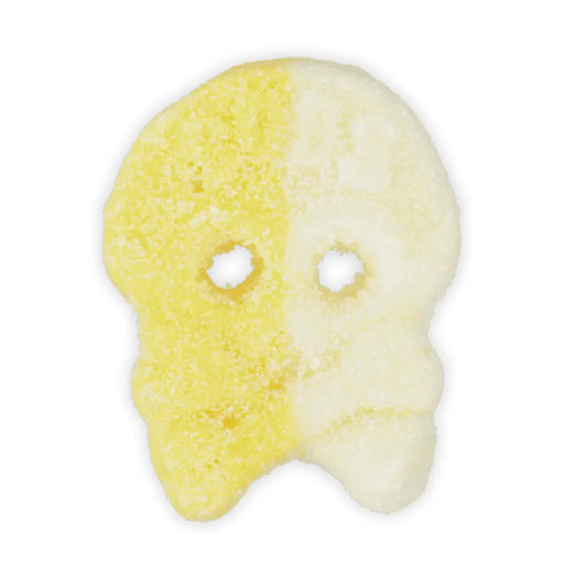 Bubs Passionfruit & Pineapple Sour Gummy Candy Skulls, 4oz Oz&Lbs Confectionary