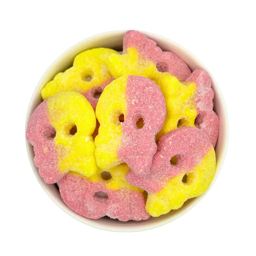 Bubs Sour Gummy Candy Skulls Raspberry and Citrus, 4oz Oz&Lbs Confectionary