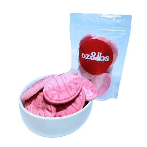 Bubs Wild Strawberry and Pomegranate Gummy Ovals, 4oz Oz&Lbs Confectionary