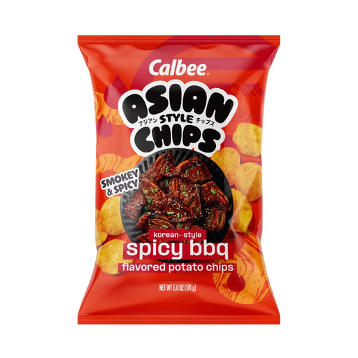 Calbee Asian Style Chips Spicy Korean BBQ Flavor, 170g Calbee